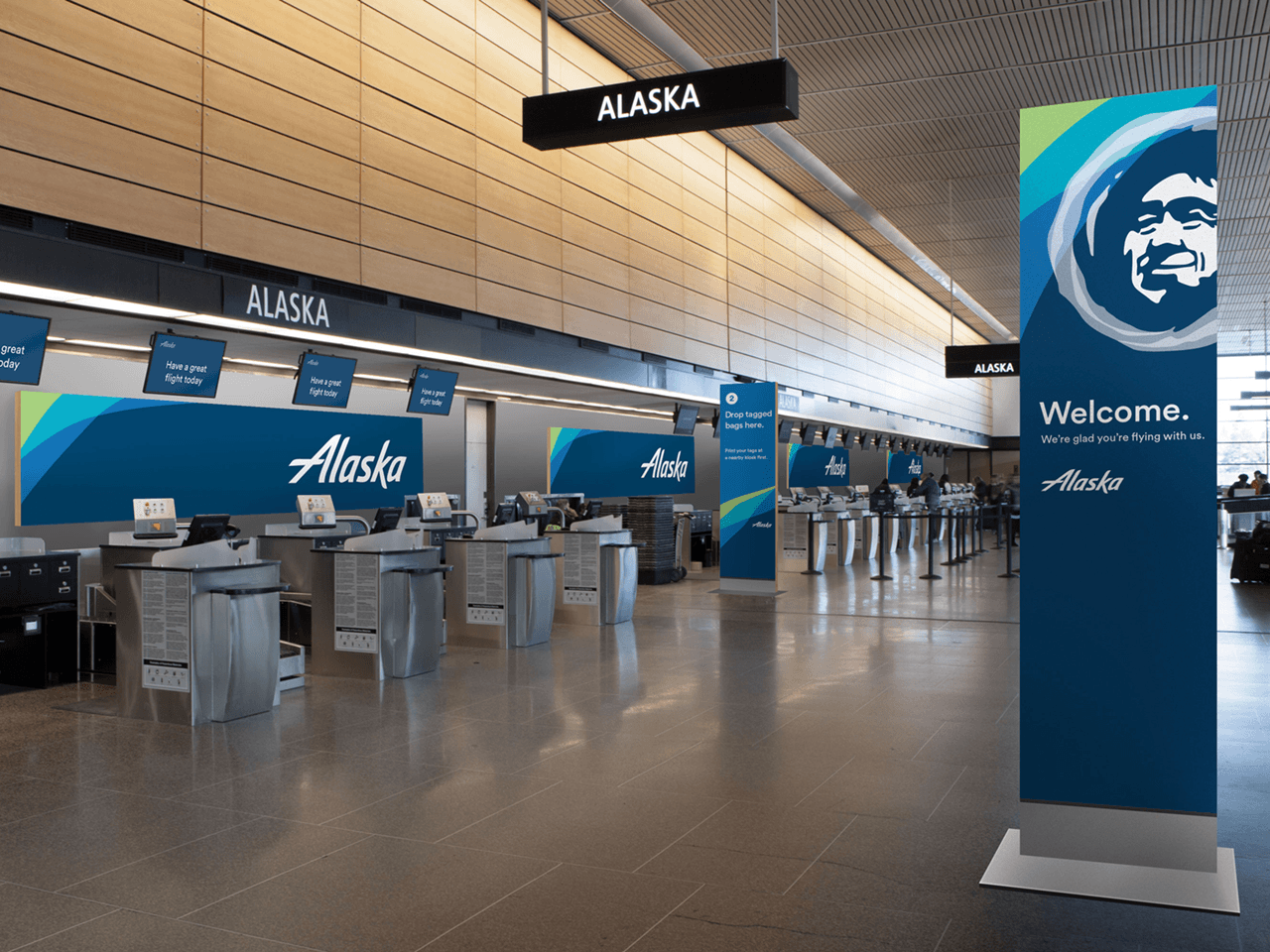 Alaska Airlines unveils new corporate identity